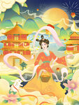 中秋节插画