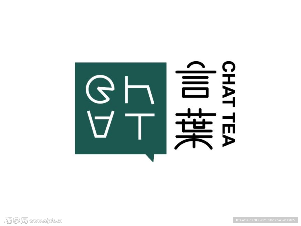 言叶chat tea logo