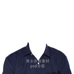 男士深色衬衫证件照衣服素材