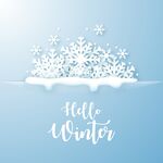 冬季雪花背景 