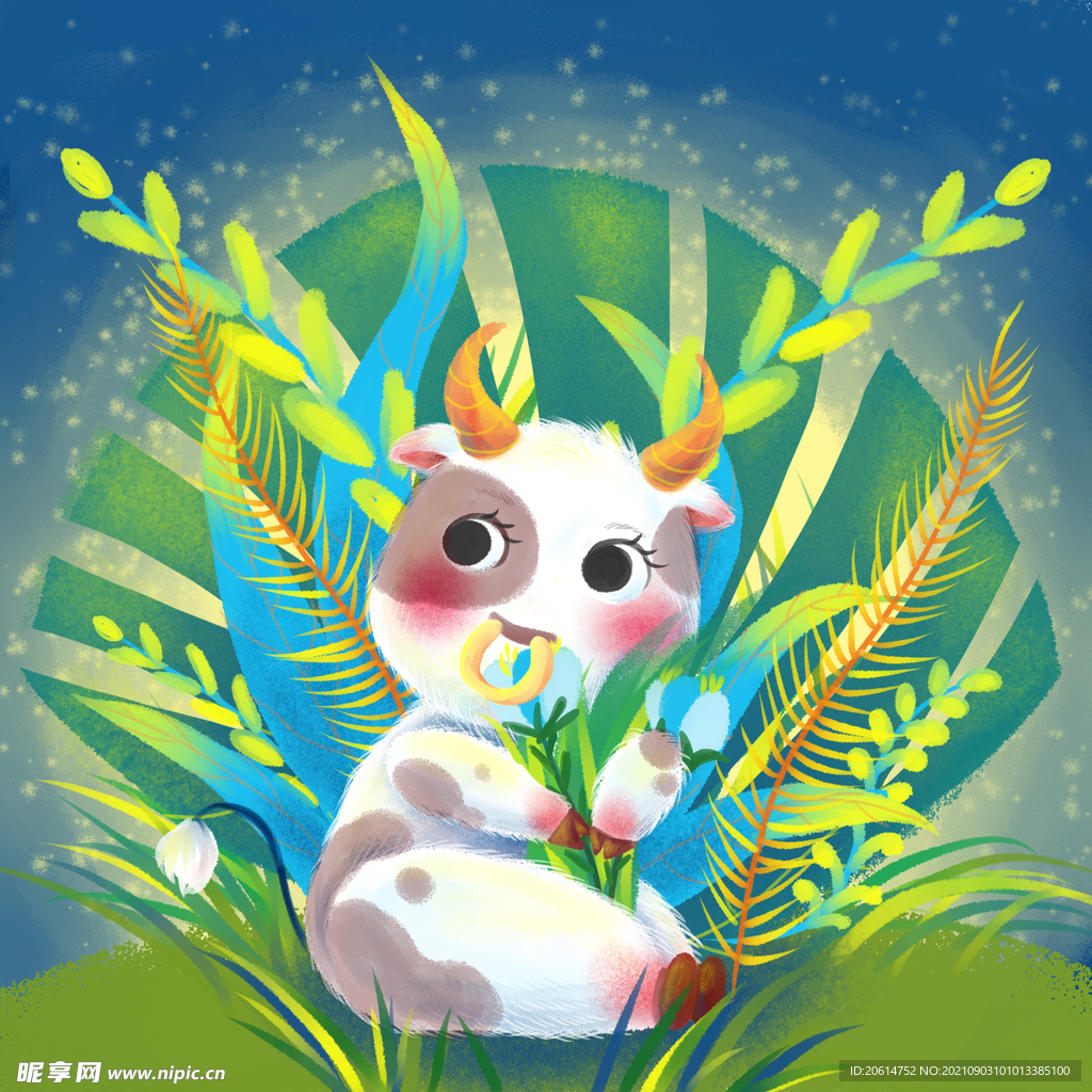 十二生肖之可爱的小牛