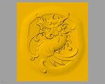 CAD浮雕装饰画3D模型 