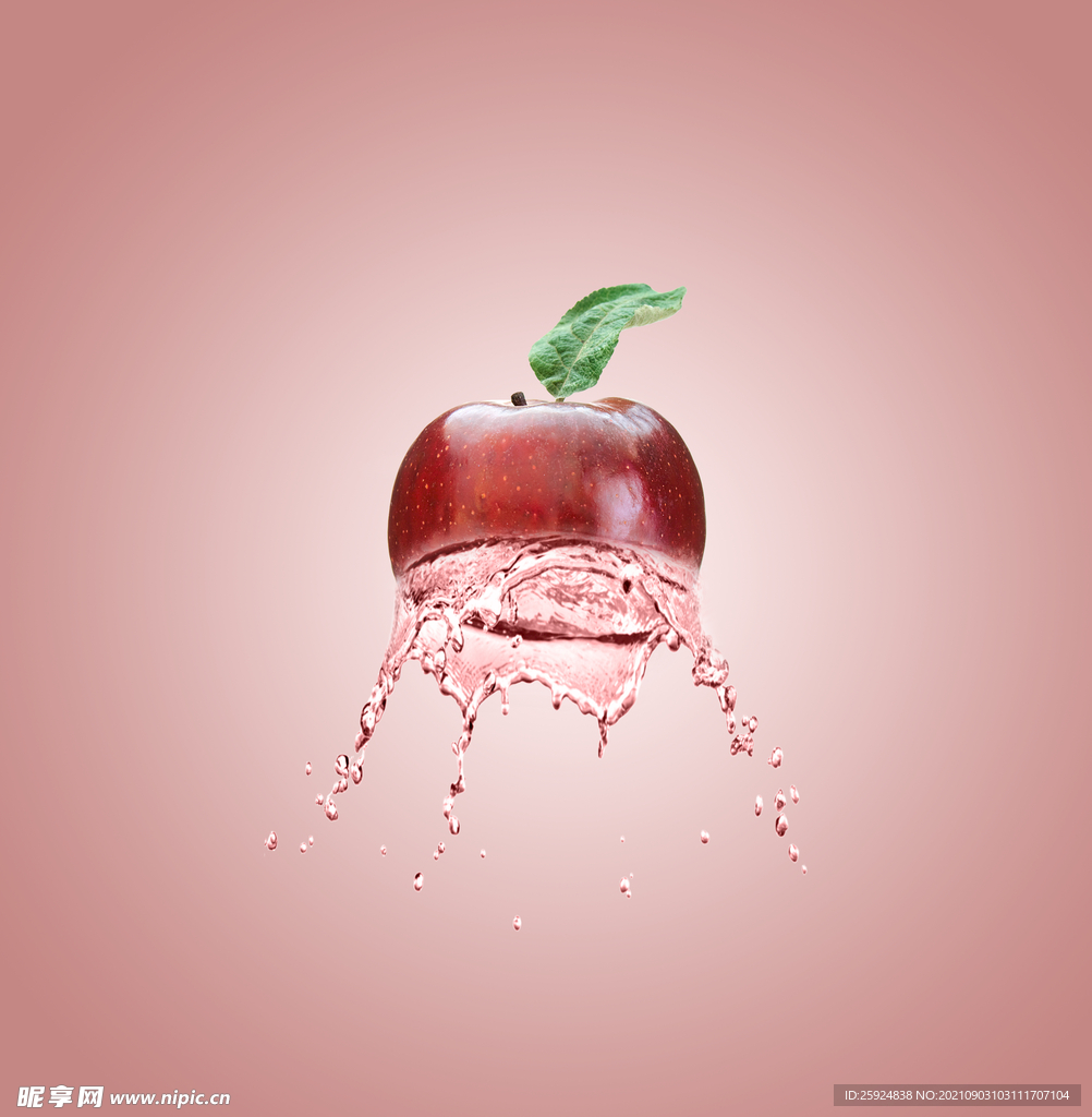 流汁水的苹果