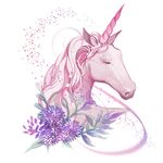 梦幻手绘创意独角兽png图