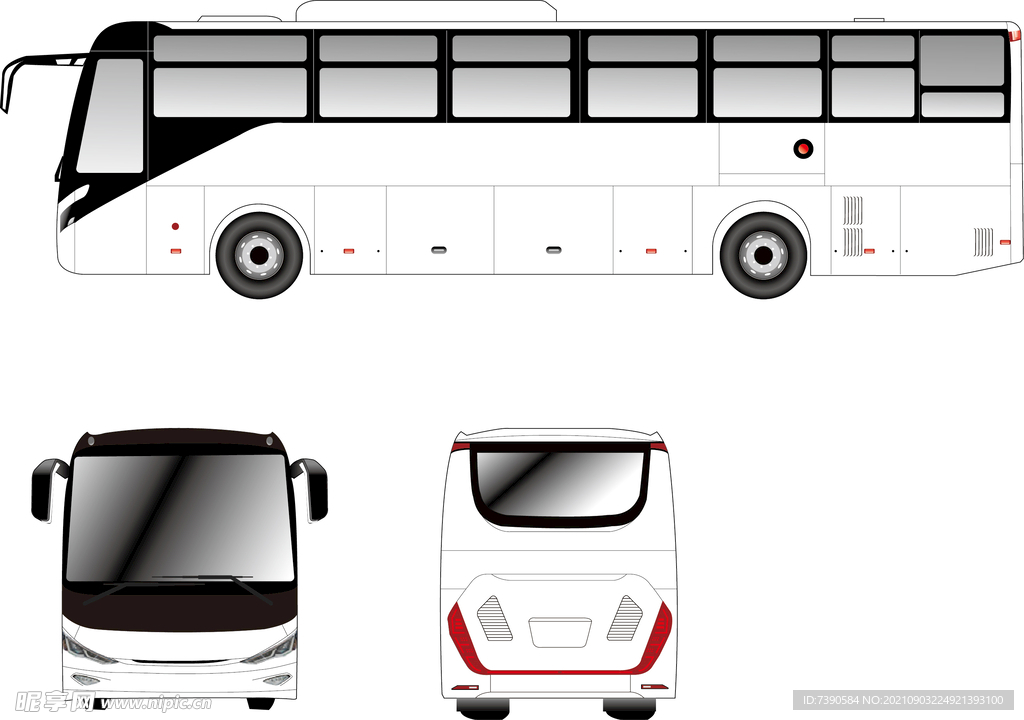 公交车白车身