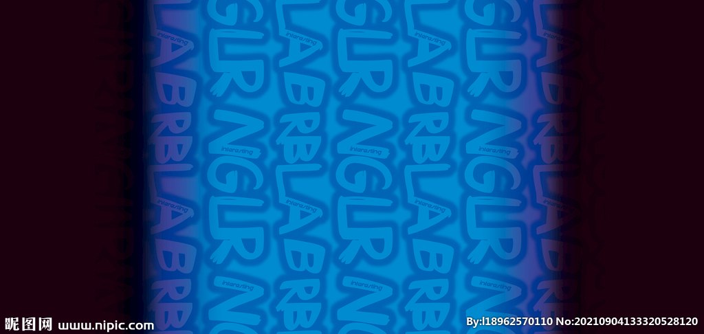 渐变字母