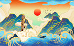 中国风背景墙