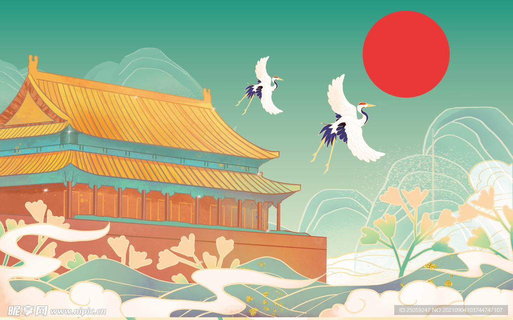 中国风背景墙