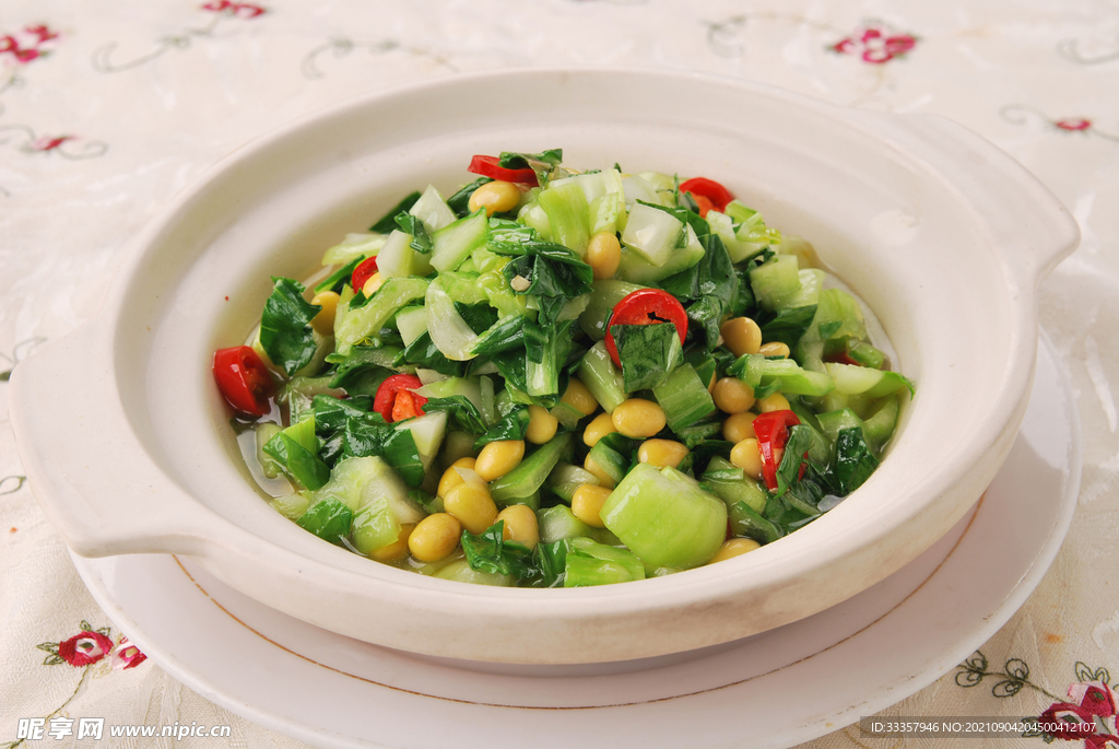 黄豆小青菜