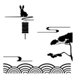 海浪兔子灯笼