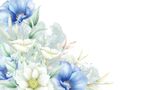 水彩花卉背景  