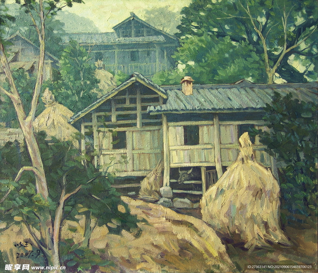 油画