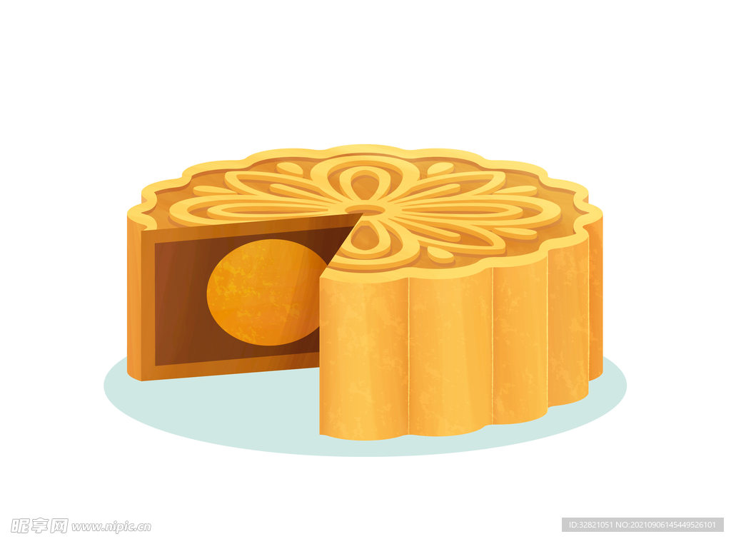 月饼手绘