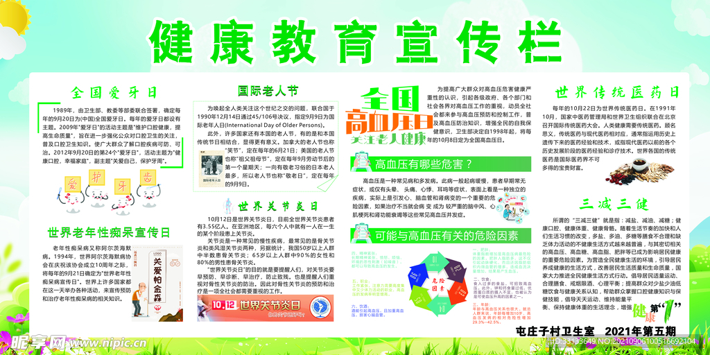 健康教育宣传栏