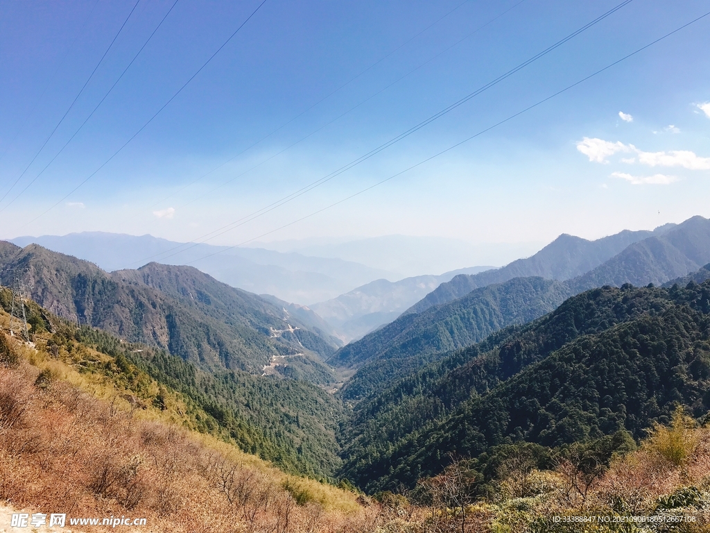 大山江水原野自然风光