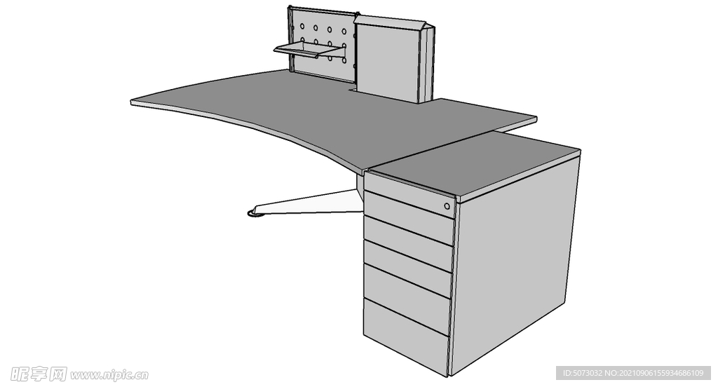 sketchUP草图大师 桌子