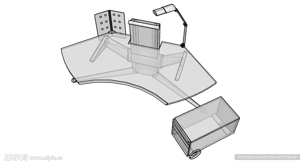 sketchUP草图大师 桌子