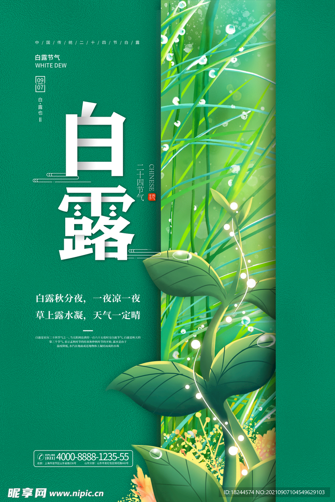白露节气图
