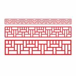 中式栏杆 镂空门窗