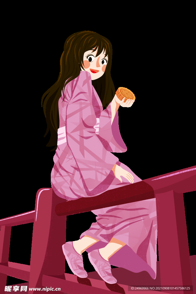 中秋插画  