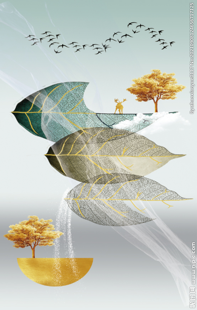 装饰画 叶子