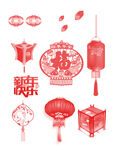 喜庆新年灯笼素材
