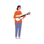 卡通弹吉他