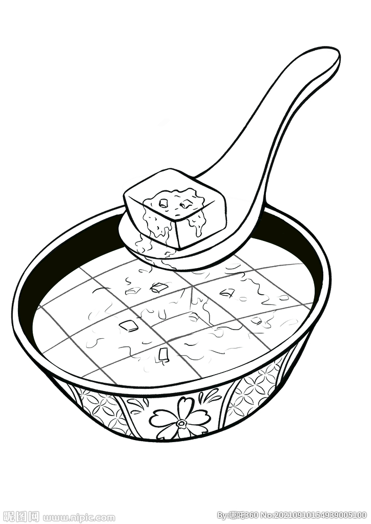 豆腐手绘古风传统插画