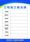 工程施工概况牌
