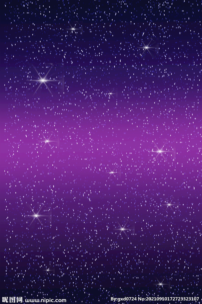 星空夜晚紫色背景