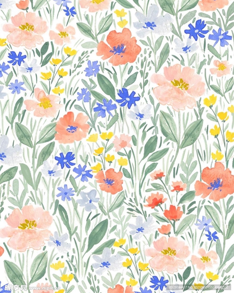 花朵壁纸插画