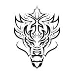 手绘老虎