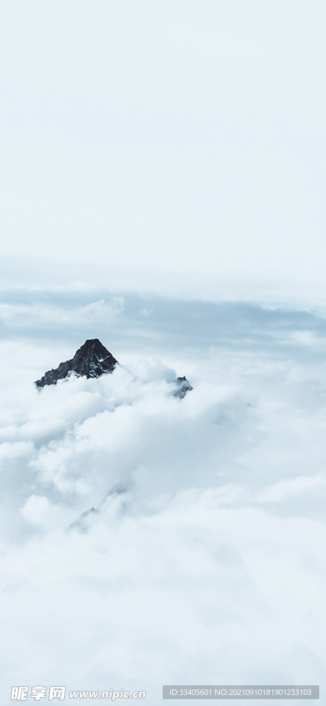 大气山峰背景