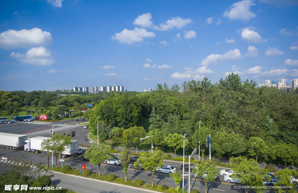 城市道路街景 