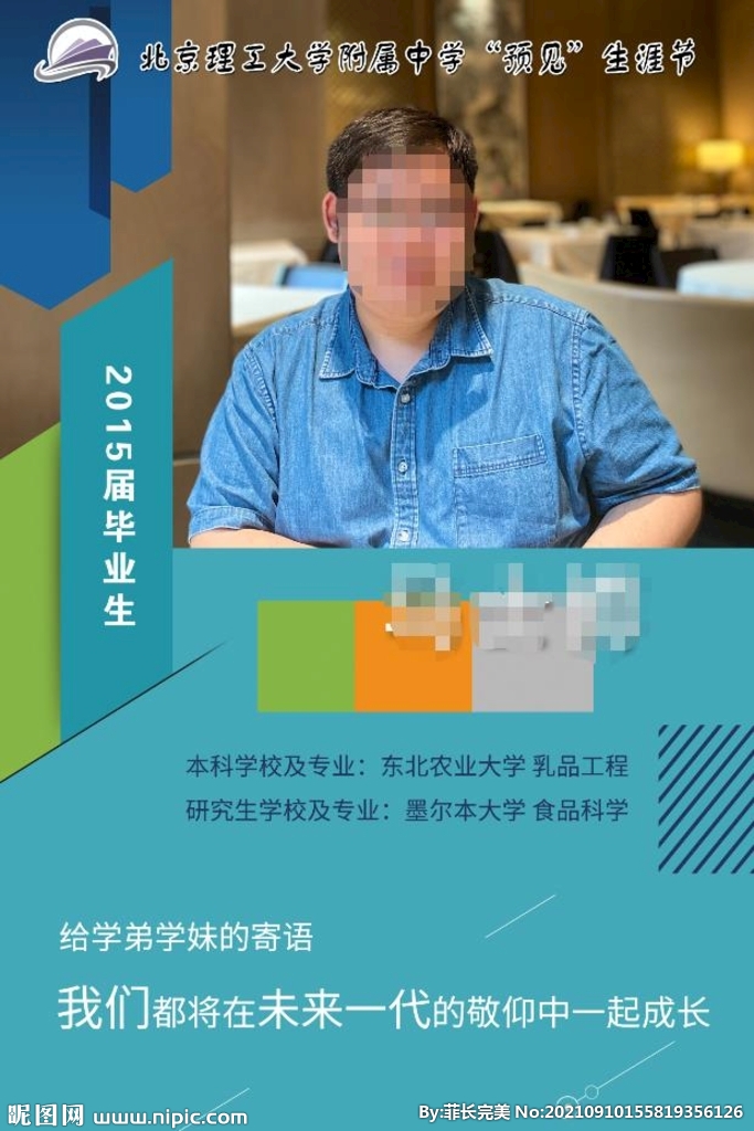 人物介绍海报