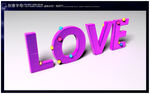 创意字母LOVE