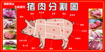 生鲜新鲜肉猪肉分割图