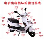 电动车出租损坏赔偿价格表