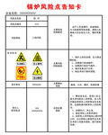 锅炉风险点告知卡