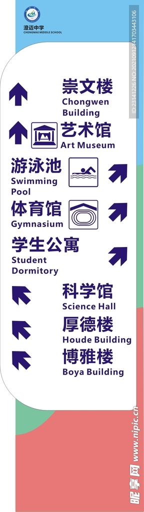 立柱 指示牌导向