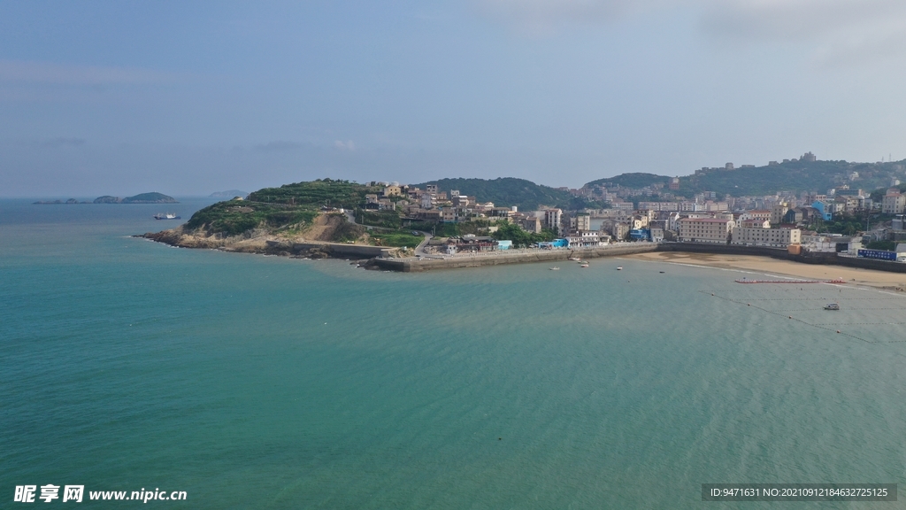 福建温岭金沙滩旅游航拍 