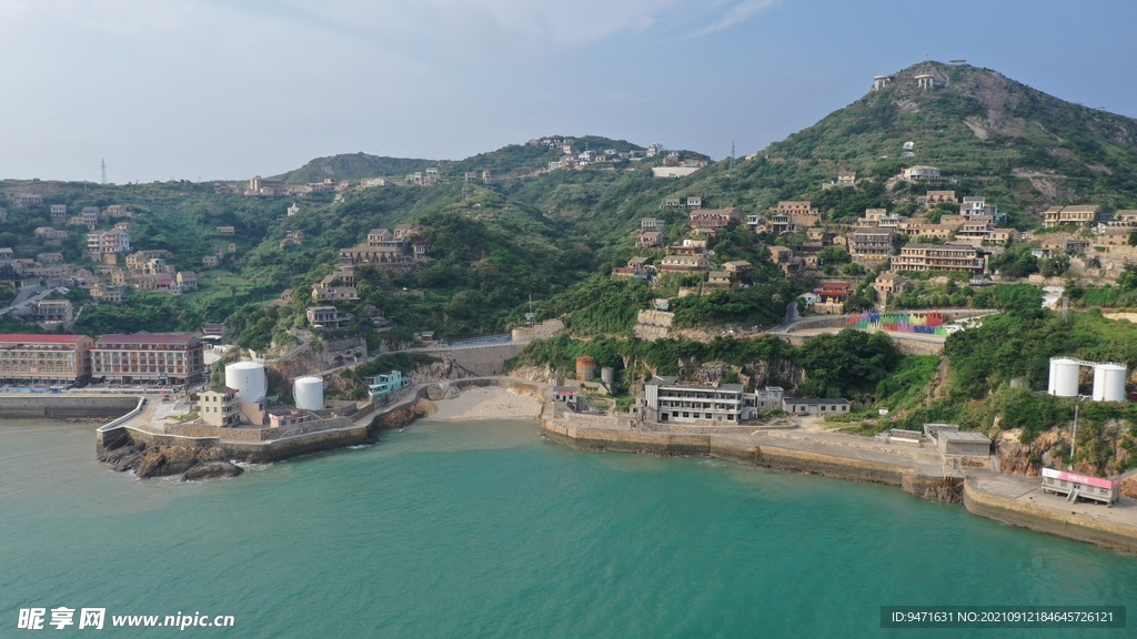 福建温岭金沙滩旅游航拍 