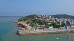 福建温岭金沙滩旅游航拍 
