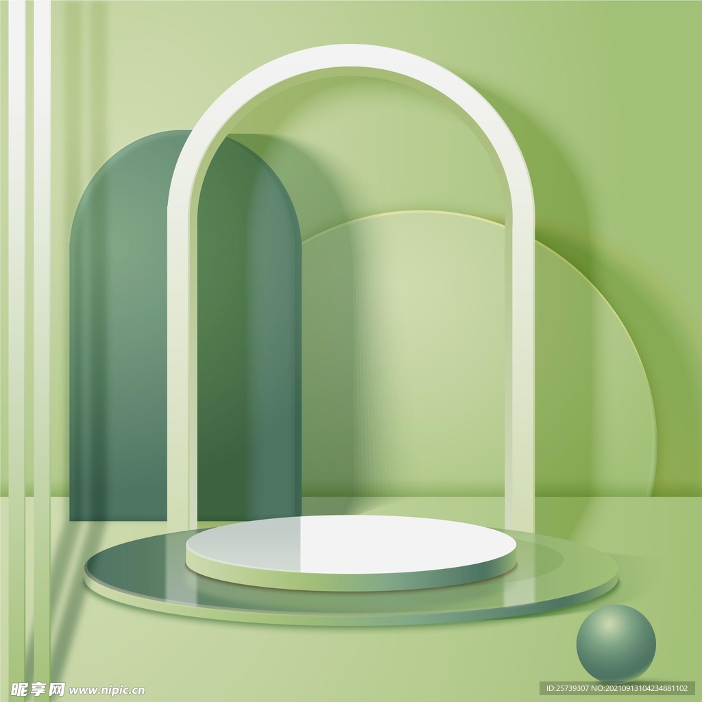 3d 场景形状背景免费矢量图