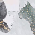 女人和猫