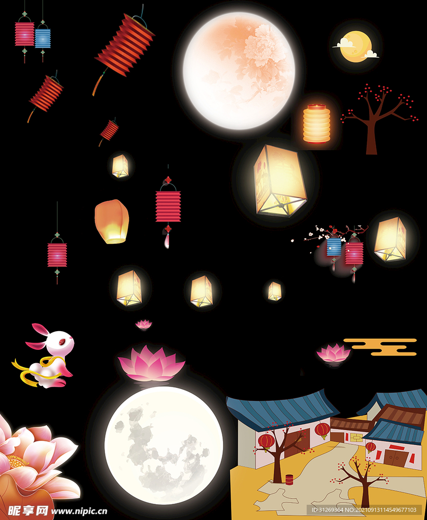 孔明灯 灯笼 