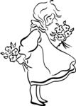 手绘女孩