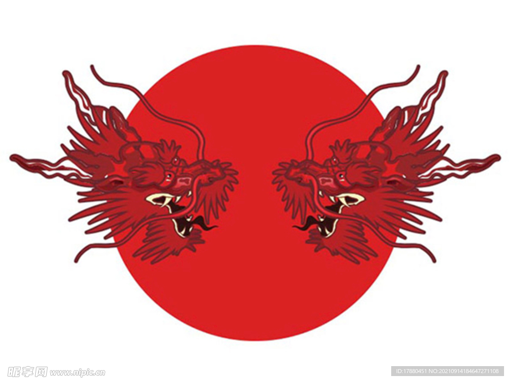 国潮龙头图腾