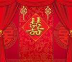 中式婚礼背景