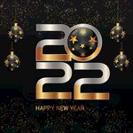 2022新年海报 2022字体